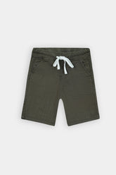 Boys Denim Greenish Cross Pocket Long Shorts(3 Quarter)