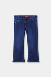 Girls Dark Blue Flare  Pant