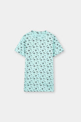 Boys Light Green Base Ball Night Suit