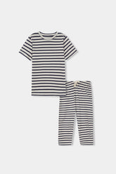 Black and White Lining Night Suit