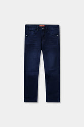 Boys Blue Slim Fit Pants