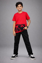 Boys Red Avengers Tee