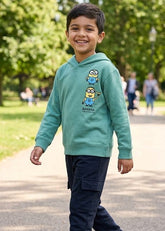 Kids Minions Hoodie & Jogger Set – 100% Cotton Fleece