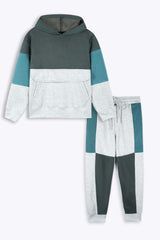 Kids Colorblock Fleece Panel Tracksuit