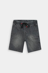 Boys  Grey  Denim  Shorts Carpenter Pocket (Knee Length)