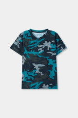 Camouflage Button Down T Shirt