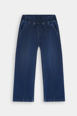 Girls  Dark Blue Wide Leg Fake Panel Style