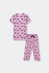 Girls Pink Mini Night Suit
