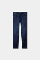 Men Slim Fit Dark Blue Pant