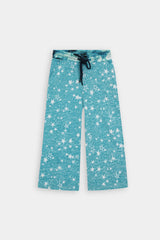 Girls Ferozi Star Printed Night Suit