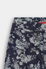 Girls Denim  Medium Flower Jacquard   Trouser