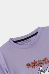 Girls Purple Aristocat Top