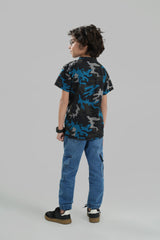 Camouflage Button Down T Shirt