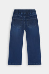 Girls  Dark Blue Wide Leg Fake Panel Style