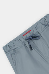 Boys Gray Cotton 6 Pocket Cargo Trouser