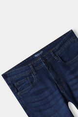 Men Slim Fit Dark Blue Pant