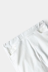 Girls Wide Leg White Velvet Trouser