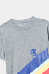 Boys 11-14 Years Chill Vibes  Light Grey Tee