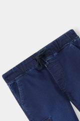 Boys Straight Fit Dark Blue Six Pocket Trouser