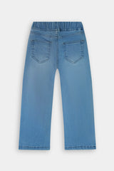Girls  Light Blue Wide Leg Fake Panel Style