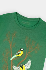 Girls Green Sparrow Top