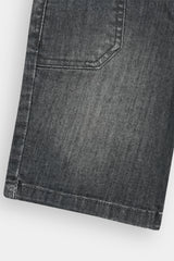 Boys  Grey  Denim  Shorts Carpenter Pocket (Knee Length)