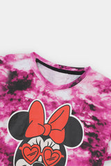 Girls Tie & Dye Short Body Mini Tee
