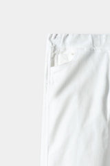 Girls Wide Leg White Velvet Trouser
