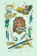 Girls Light Green Harry Poter Tee (11-14 Years)