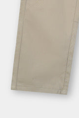 Boys Light Brown Cotton 6 Pocket Cargo Trouser