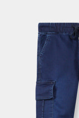 Boys Straight Fit Dark Blue Six Pocket Trouser