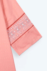 Girls Eastern Wear Cotton golden tilla work shirt with Farshi Trouser