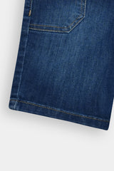Boys Mid Blue  Denim  Shorts Carpenter Pocket (Knee Length)