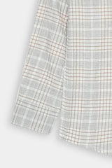 Kids Off White Check Casual Shirt