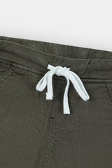 Boys Denim Greenish Cross Pocket  Long Shorts(3 Quarter)