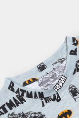 Boys Grey Batman Night Suit