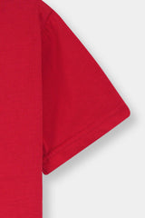 Girls Red Butter Fly Tee