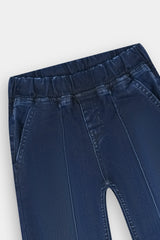 Girls  Dark Blue Wide Leg Fake Panel Style