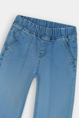 Girls  Light Blue Wide Leg Fake Panel Style