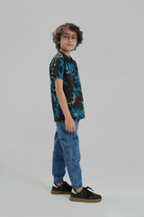 Camouflage Button Down T Shirt