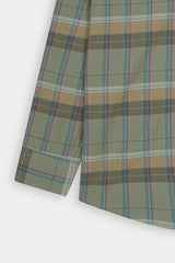 Kids  Green Brown Casual Shirt