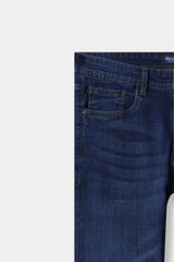 Men Slim Fit Dark Blue Pant