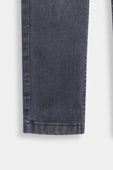 Boys Gray Slim Fit Pant