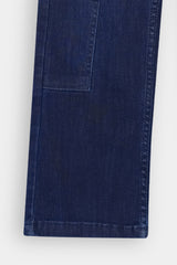 Girls  Dark Blue Wide Leg 6 Pocket Double Carpenter Style