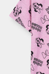 Girls Pink Mini Night Suit