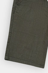 Boys Denim Greenish Cross Pocket  Long Shorts(3 Quarter)
