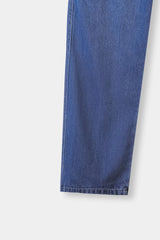 Men Loose Fit Mid Blue Six Pocket Pant