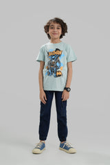 Light Blue Batman T Shirt