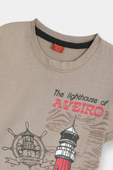Boys Brown Light House Tee