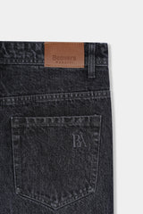 Men Loose Fit Blackish Gray Pant